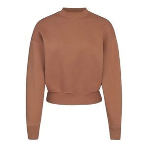 SKIMS Outdoor Fleece Pullover-Tigers Eye